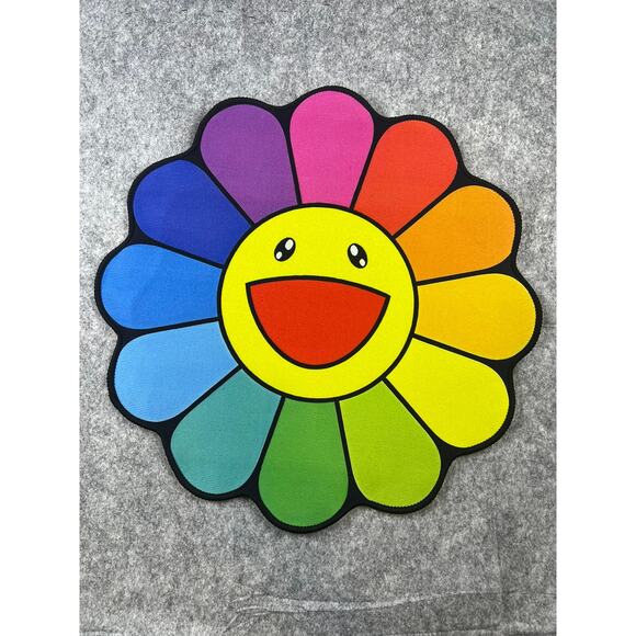 Murakami Flower Multicolor Rug Non Slip Back‎ - Picture 1 of 3